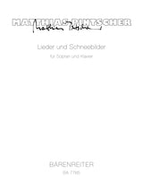 Pintscher: Lieder and Schneebilder