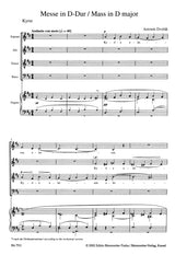 Dvořák: Mass in D Major, Op. 86 (arr. for soloists, choir and organ)