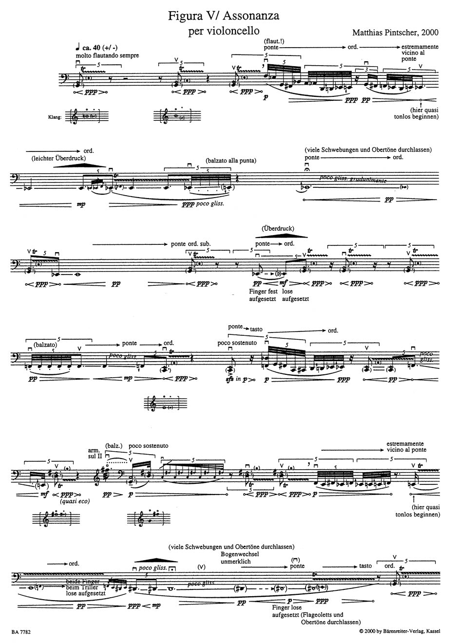 Pintscher: Figura V / Assonanza