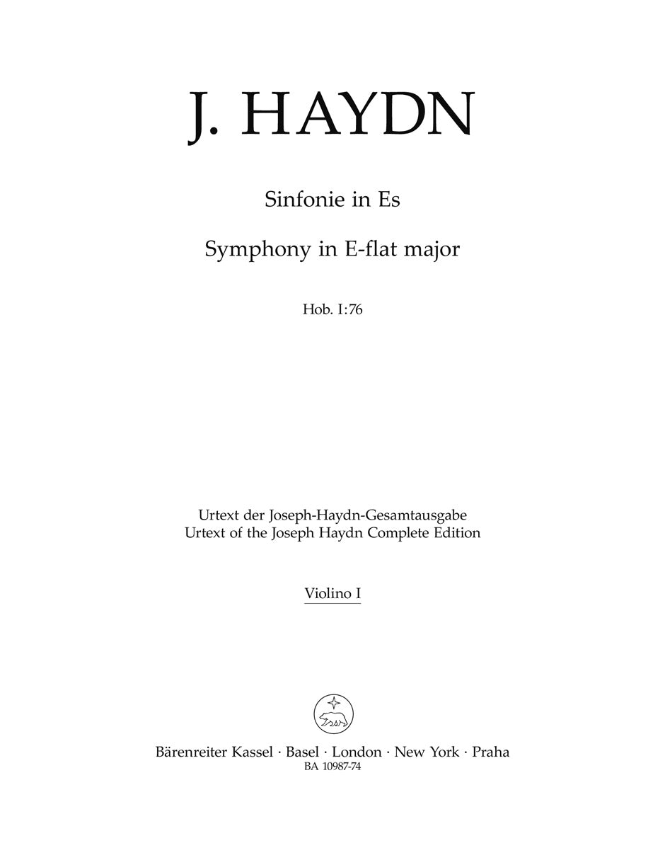 Haydn: Symphony in E-flat Major, Hob. I:76