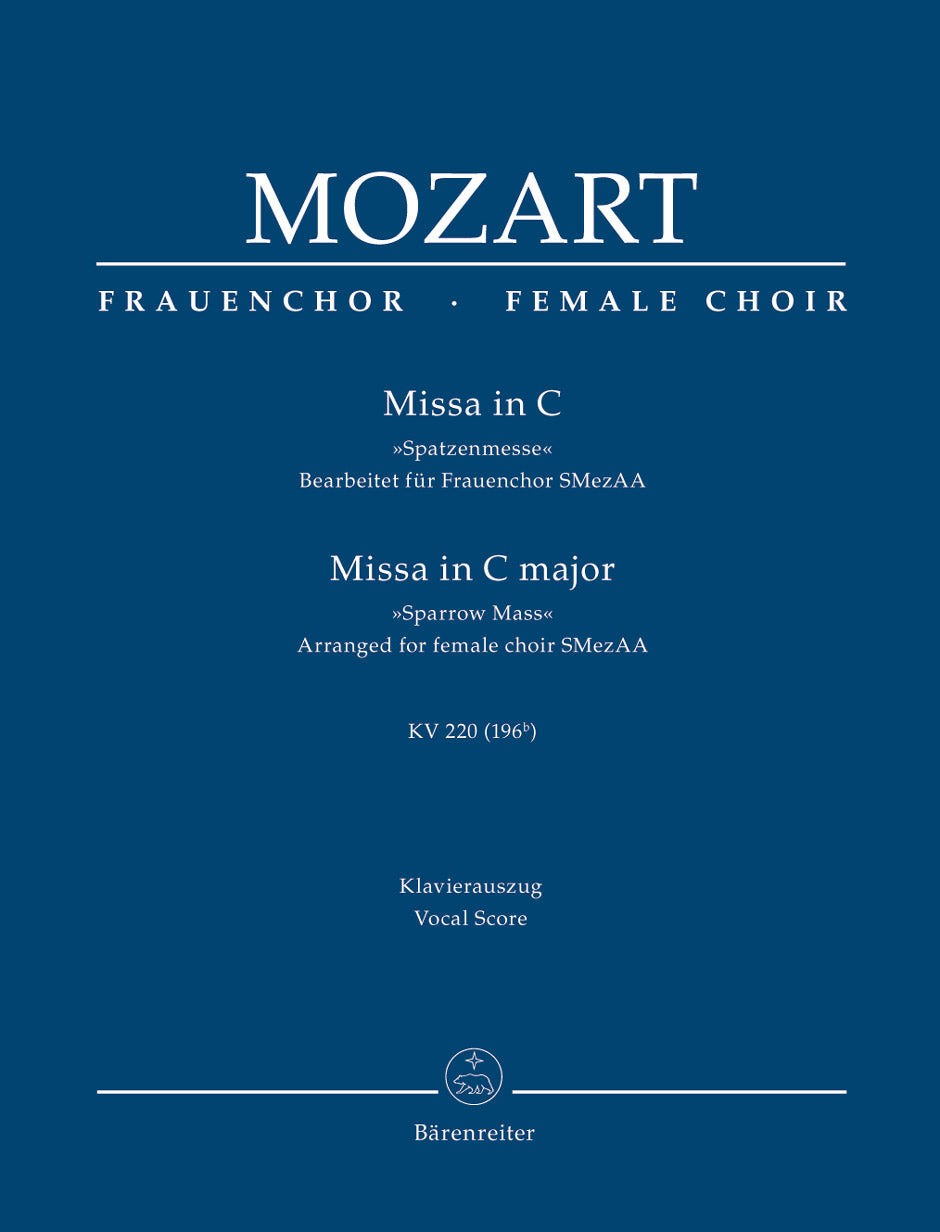 Mozart: Missa in C Major, K. 220 (196b) (arr. for female choir)