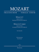 Mozart: Missa in C Major, K. 220 (196b) (arr. for female choir)