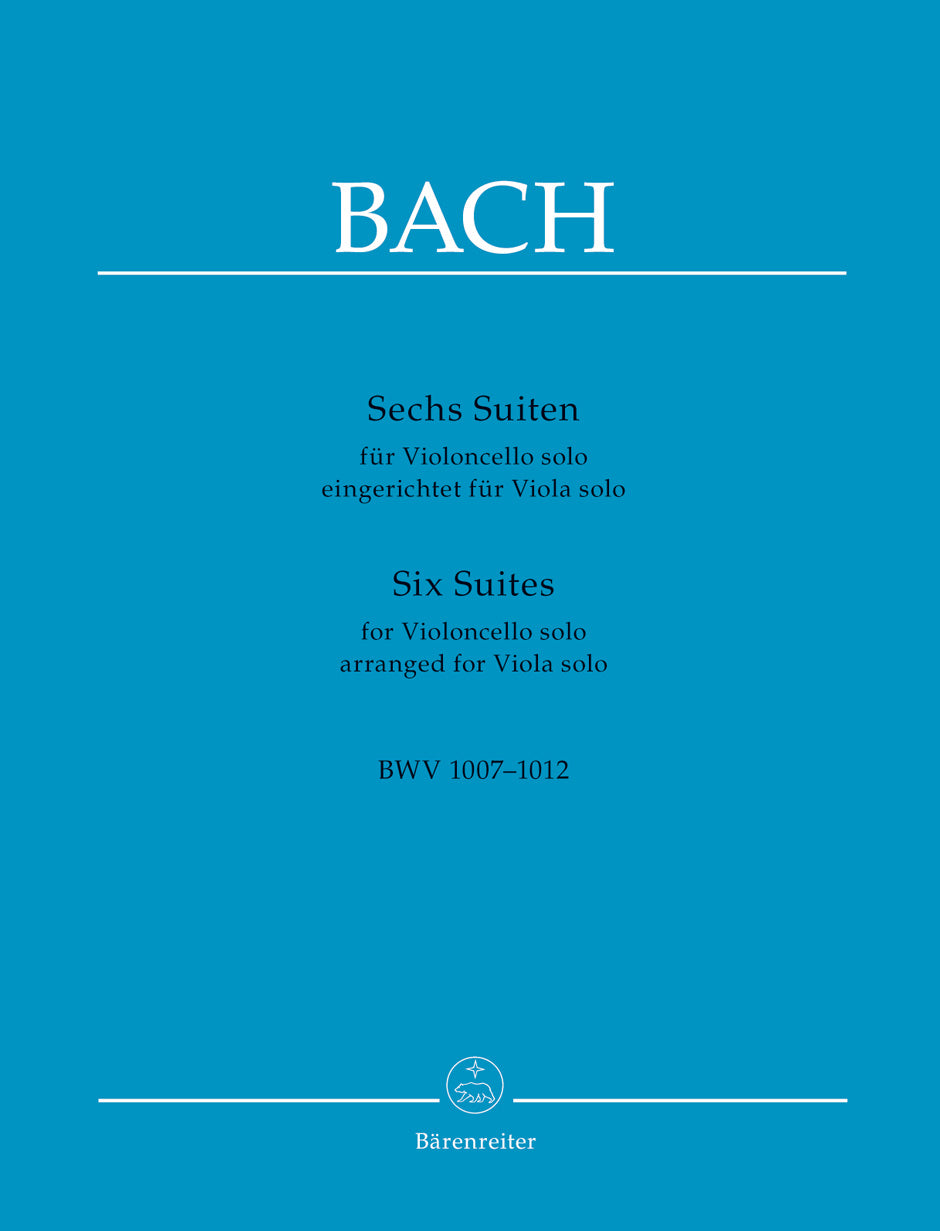 Bach: 6 Suites, BWV 1007-1012 (arr. for viola)