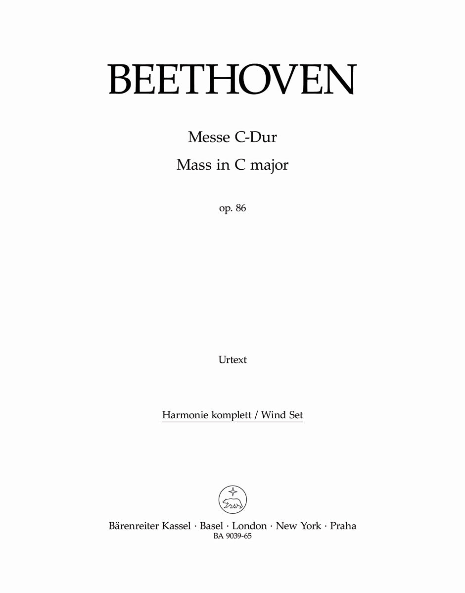 Beethoven: Mass in C Major, Op. 86