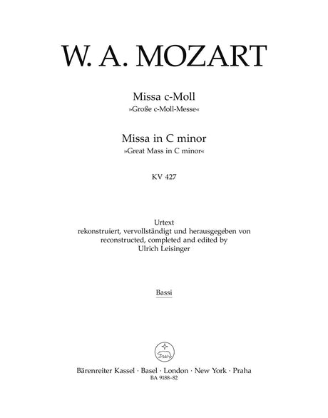 Mozart: Missa in C Minor, K. 427 (417a)