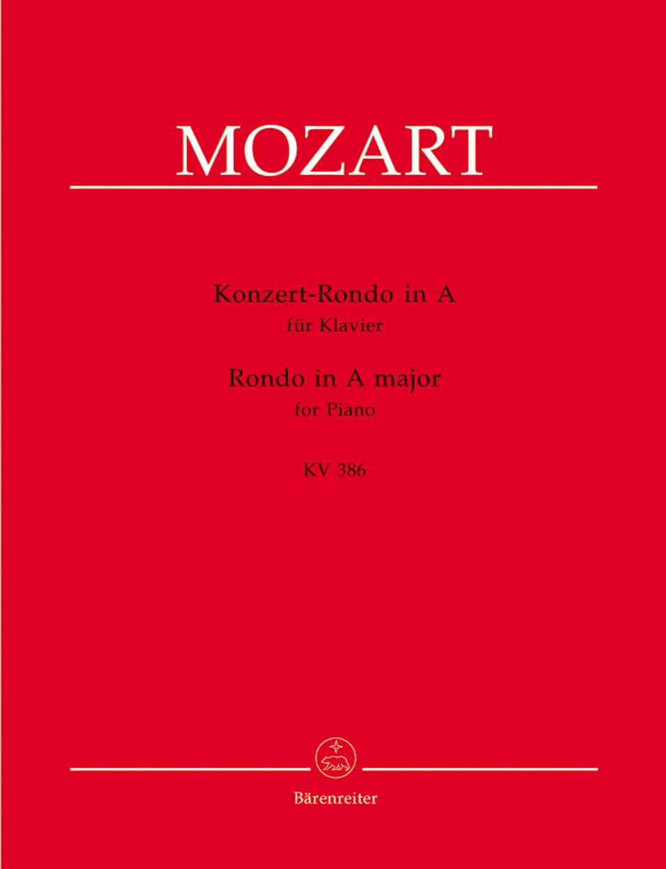 Mozart: Concert Rondo in A Major, K. 386 (arr. for solo piano)