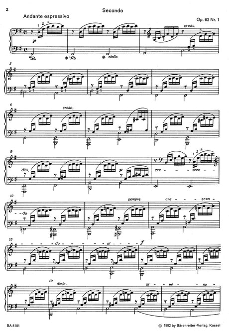 Mendelssohn: 7 Songs Without Words (arr. for piano, 4-hands)