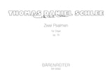 Schlee: Two Psalms, Op. 74