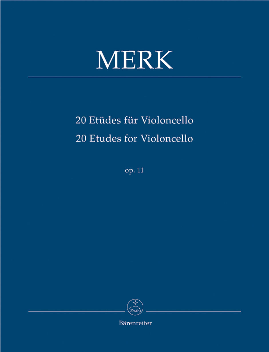 Merk: 20 Cello Etudes, Op. 11