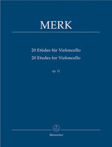 Merk: 20 Cello Etudes, Op. 11