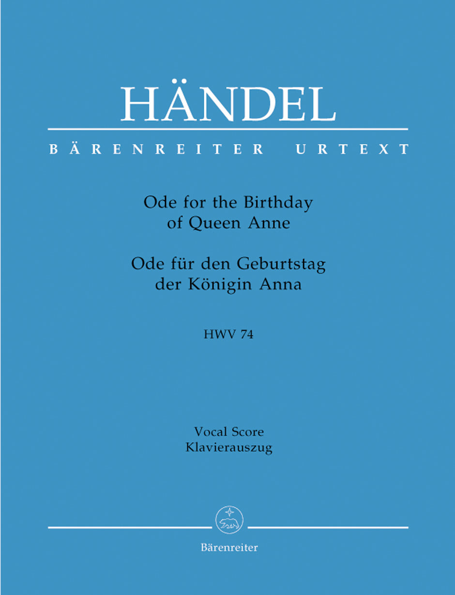 Handel: Ode for the Birthday of Queen Anne, HWV 74