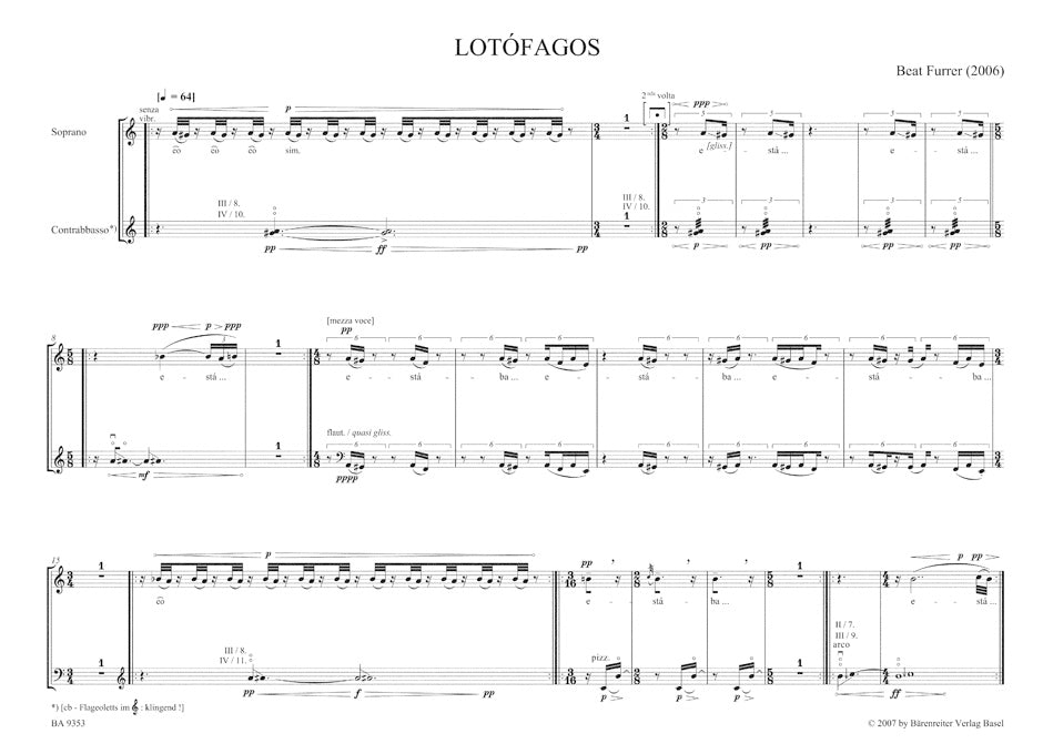 Furrer: lotófagos I