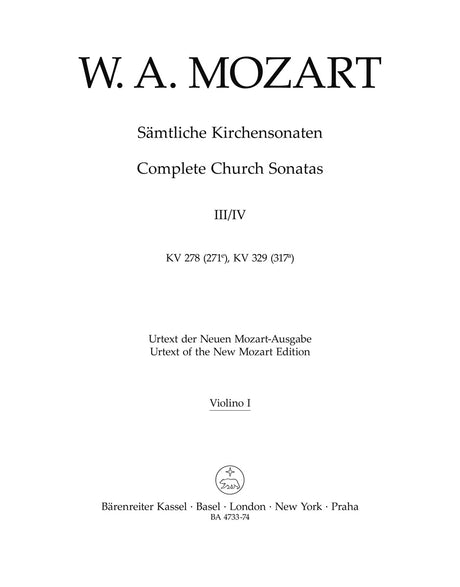 Mozart: Complete Church Sonatas - Volume 3 & 4 (K. 278 & K. 329)