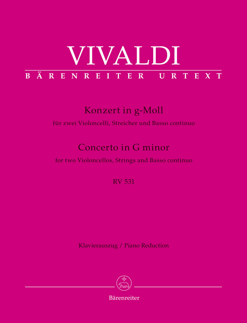 Vivaldi: Concerto for 2 Cellos in G Minor, RV 531