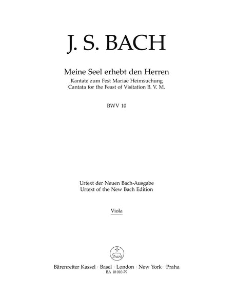 Bach: Meine Seel erhebt den Herren, BWV 10