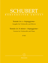 Schubert: Arpeggione Sonata, D 821 (arr. for cello)