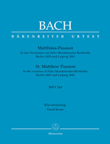 Bach-Mendelssohn: St Matthew Passion, BWV 244