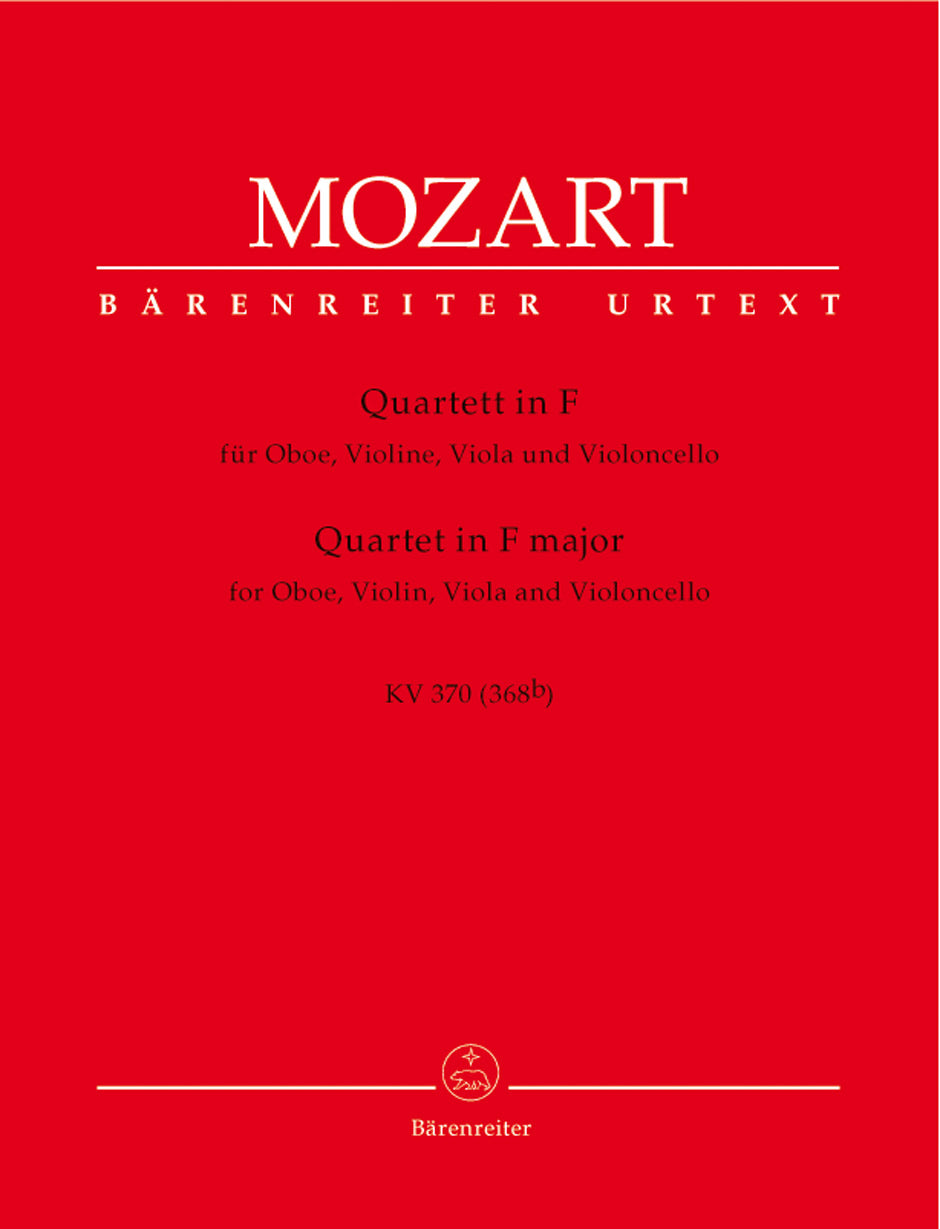 Mozart: Oboe Quartet in F Major, K. 370 (368b)