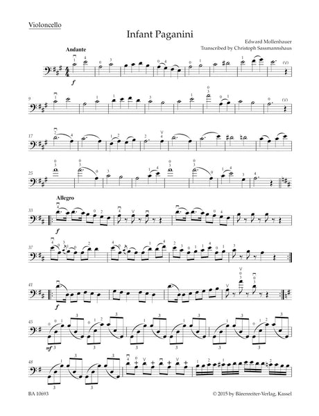 Mollenhauer: The Infant Paganini (arr. for cello & piano)