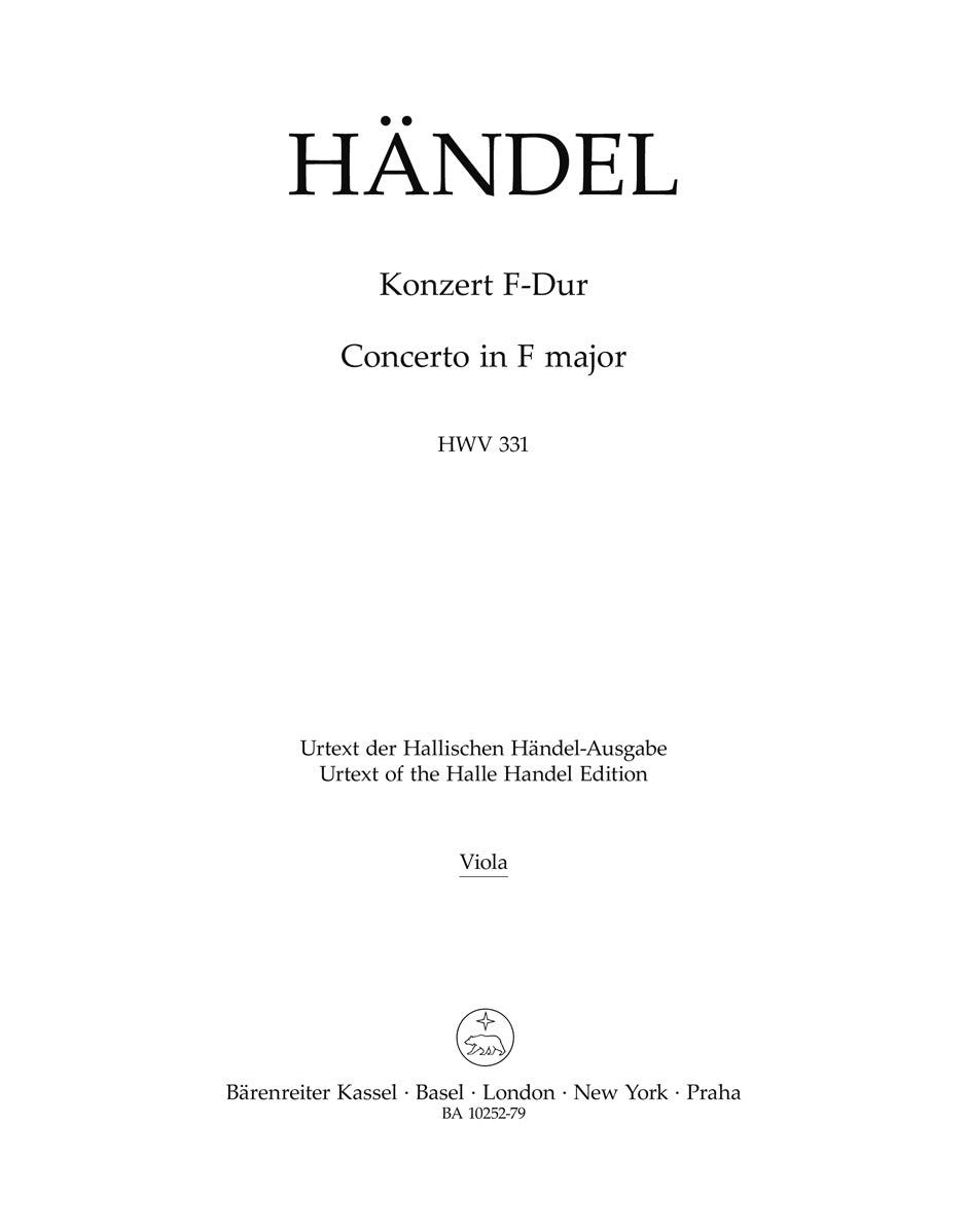 Handel: Concerto grosso in F Major, HWV 331