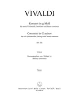 Vivaldi: Concerto for 2 Cellos in G Minor, RV 531