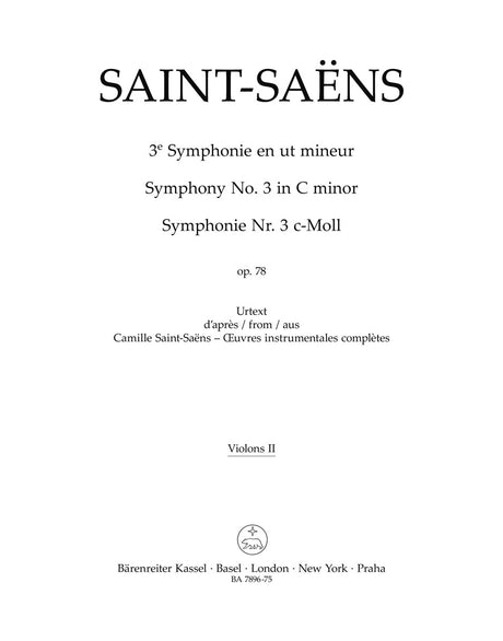 Saint-Saëns: Symphony No. 3 in C Minor, Op. 78