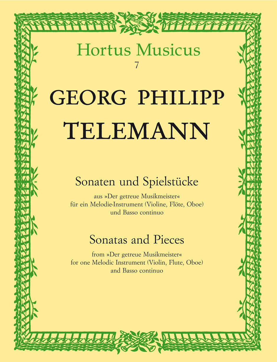 Telemann: Sonatas and Pieces from "Der getreue Musikmeister" for One Melodic Instrument