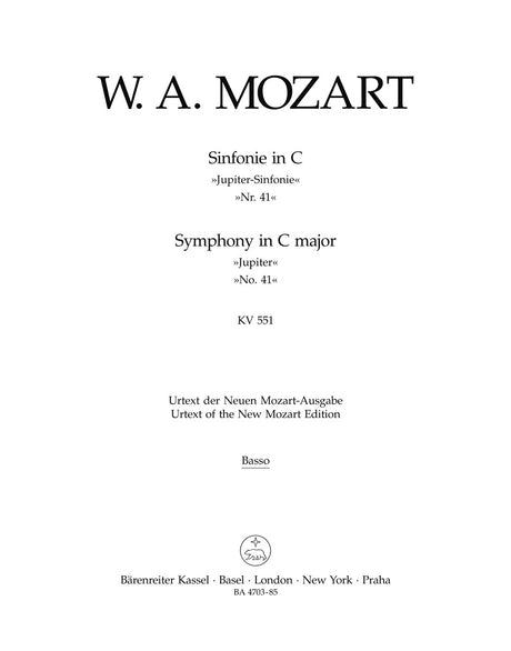 Mozart: Symphony No. 41 in C Major, K. 551 ("Jupiter Symphony")