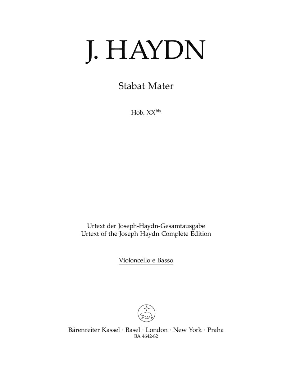 Haydn: Stabat Mater, Hob. XX bis