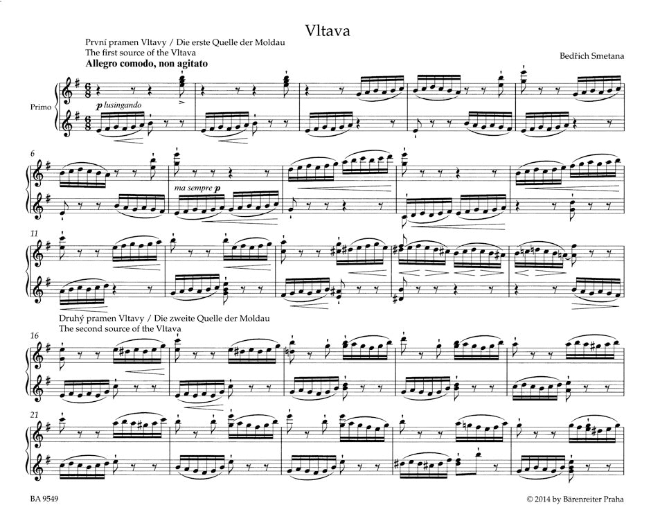 Smetana: Vltava (Piano Duet)