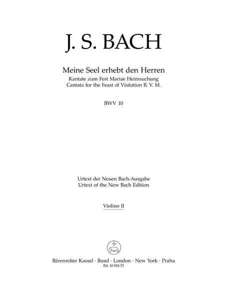 Bach: Meine Seel erhebt den Herren, BWV 10