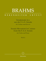 Brahms: Sonata Movement from the F. A. E. Sonata, WoO 2