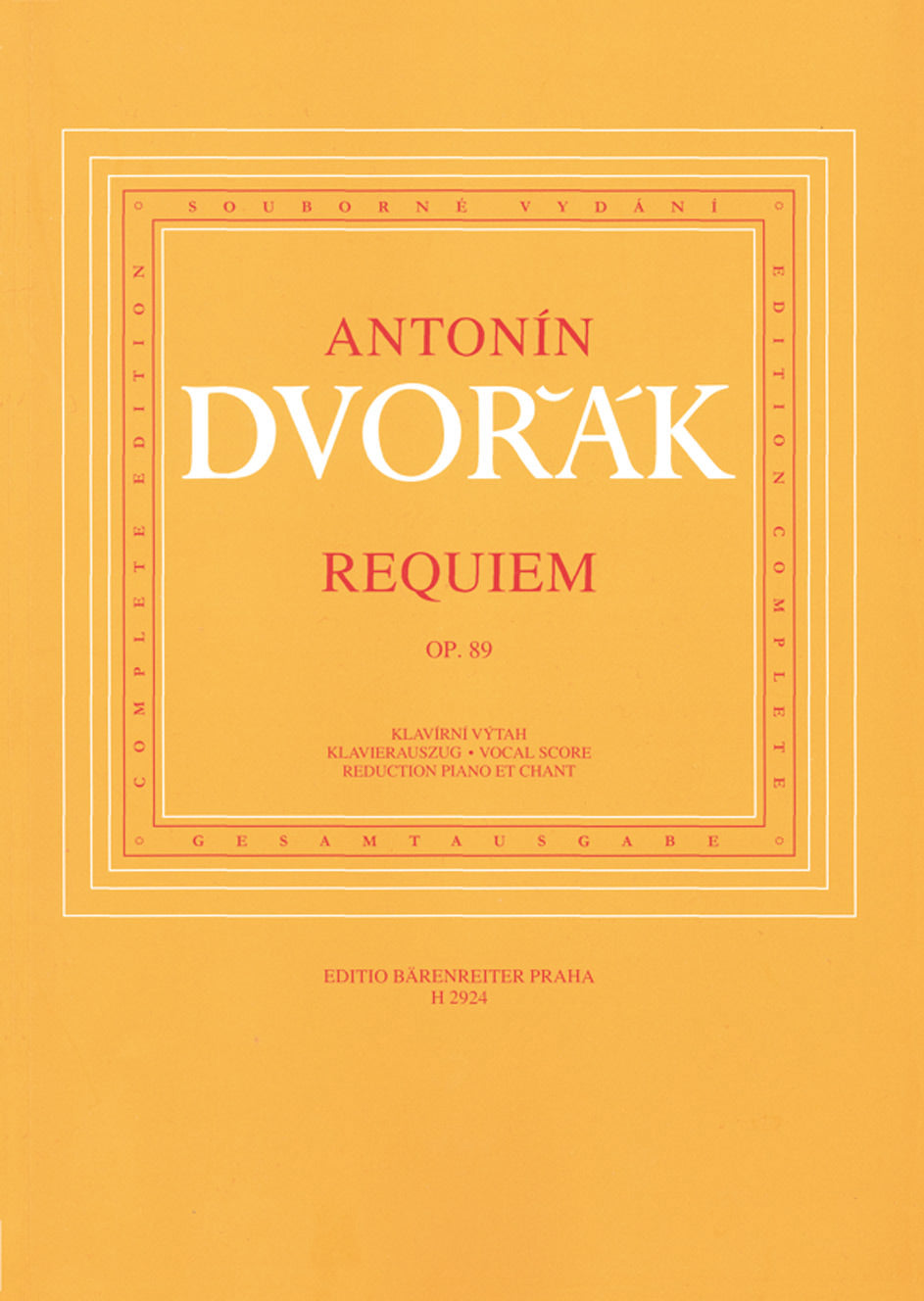 Dvořák: Requiem, Op. 89