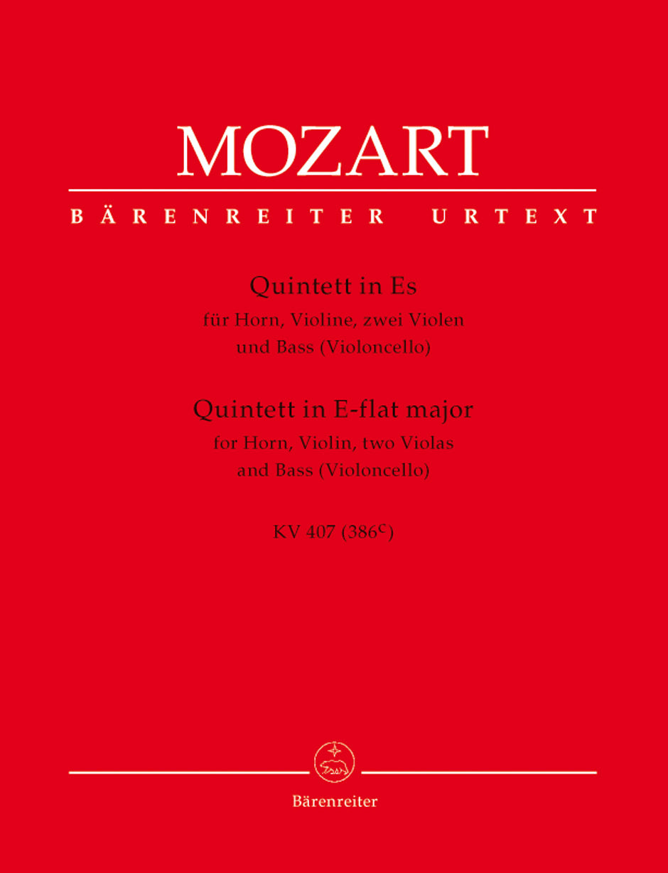 Mozart: Horn Quintet in E-flat Major, K. 407 (386c)