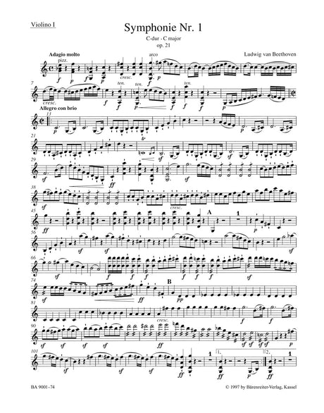 Beethoven: Symphony No. 1 in C Major, Op. 21