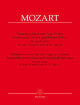 Mozart: Fantasia and Fugue, K. Anh. 32/45; Sonata Movement, K. Anh. 42