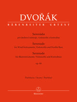 Dvořák: Serenade for Wind Instruments, Cello and Double Bass, Op. 44