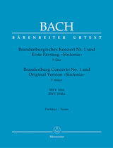 Bach: Brandenburg Concerto No. 1 and Original Version "Sinfonia" in F Major, BWV 1046 and 1046a (Urtext)