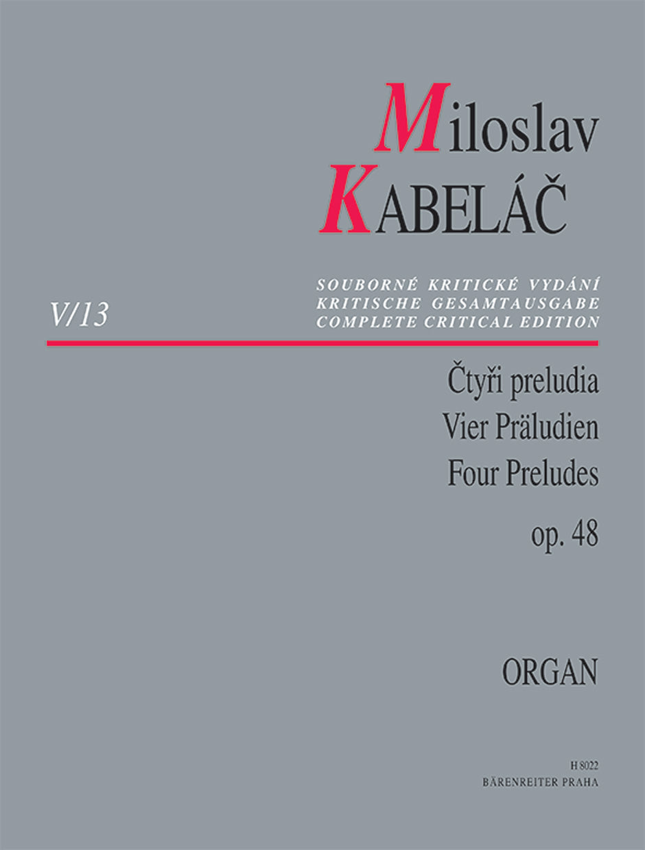 Kabeláč: 4 Preludes, Op. 48