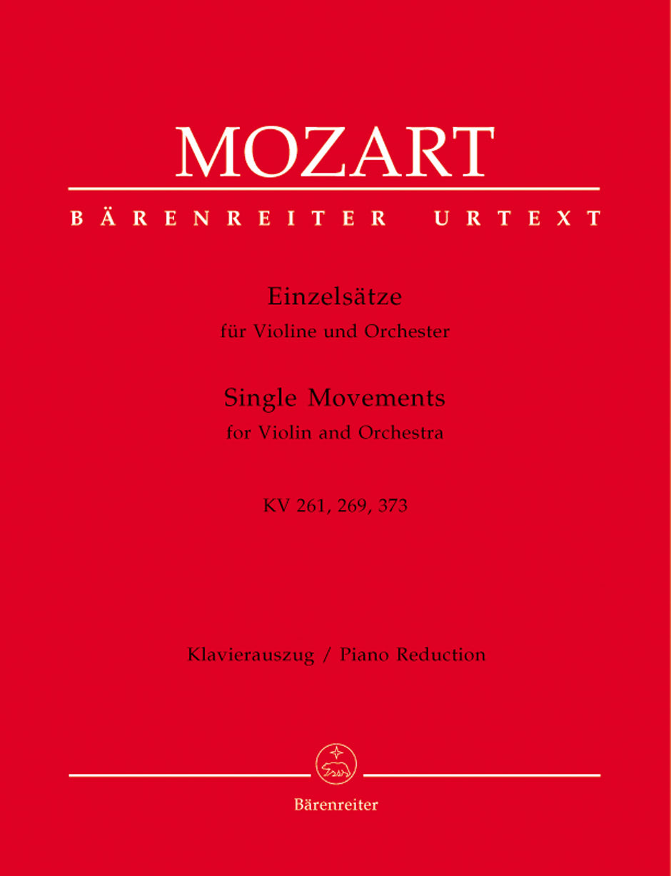 Mozart: Pieces for Violin and Orchestra, K. 261, 269 & 373