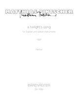 Pintscher: a twilight's song