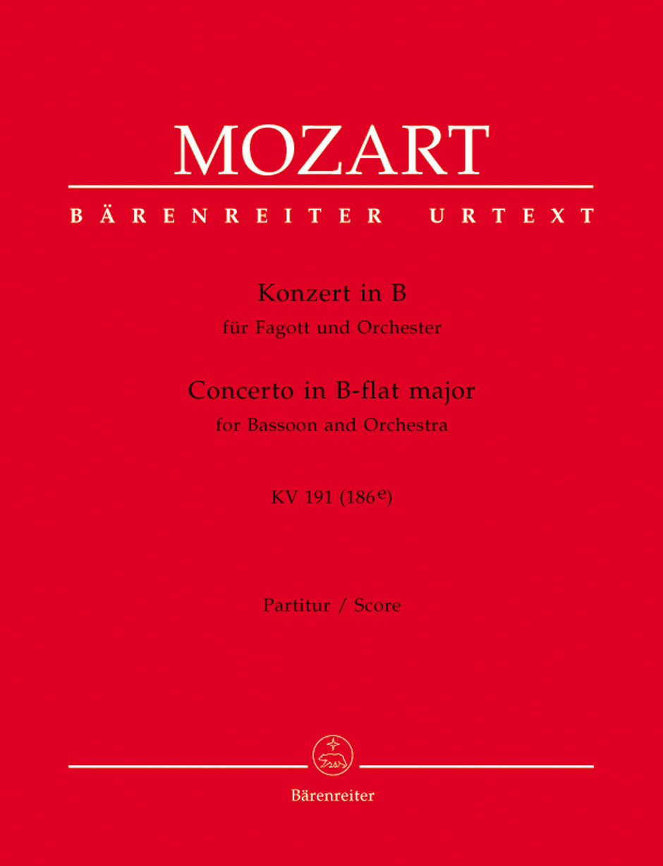 Mozart: Bassoon Concerto in B-flat Major, K. 191 (186e)