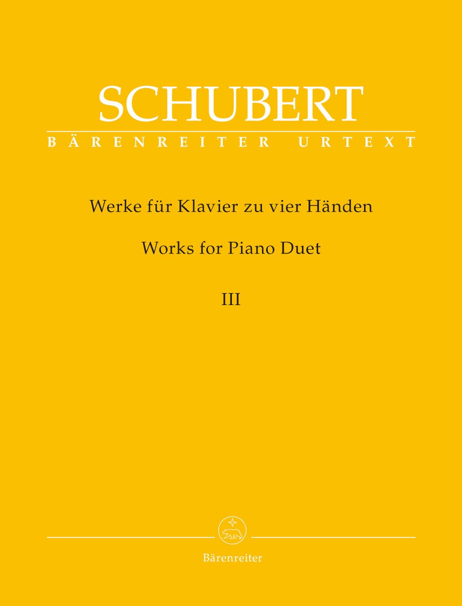 Schubert: Works for Piano Duet - Volume 3