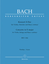 Bach: Violin Concerto in E Major, BWV 1042