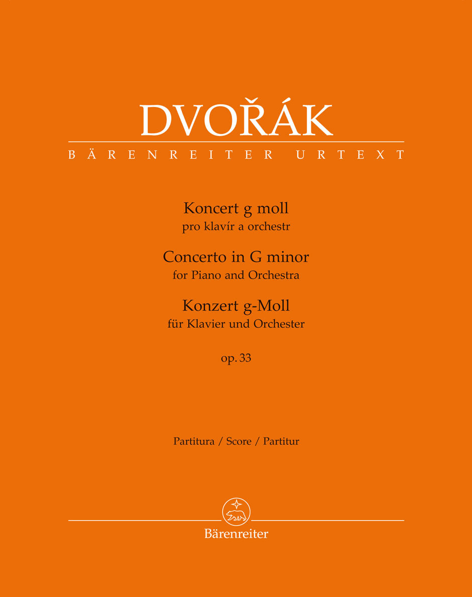 Dvořák: Piano Concerto in G Minor, Op. 33, B 63