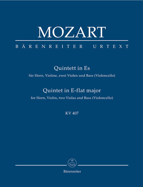 Mozart: Horn Quintet in E-flat Major, K. 407 (386c)