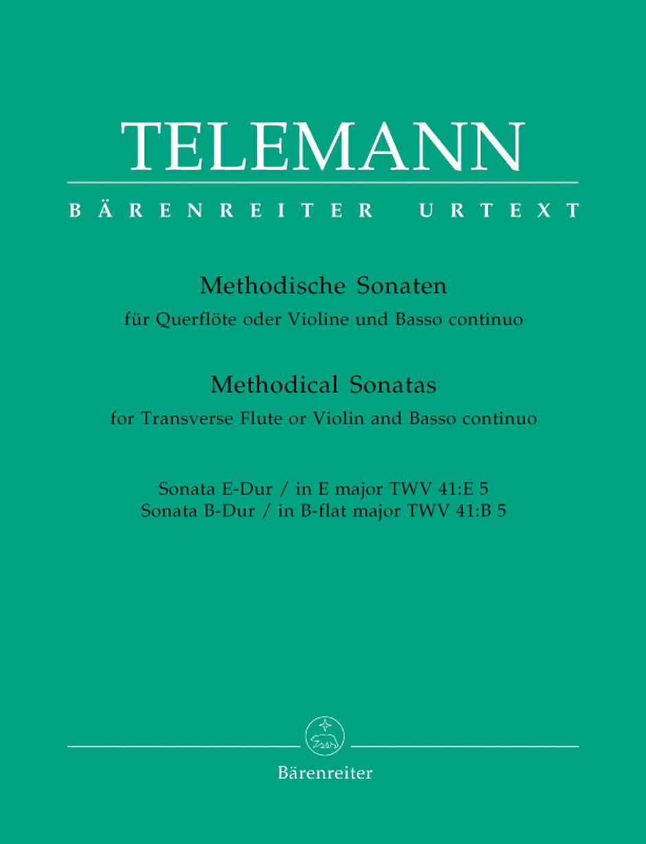 Telemann: Methodical Sonatas - Volume 5 (TWV 41:E5 and 41:B5)