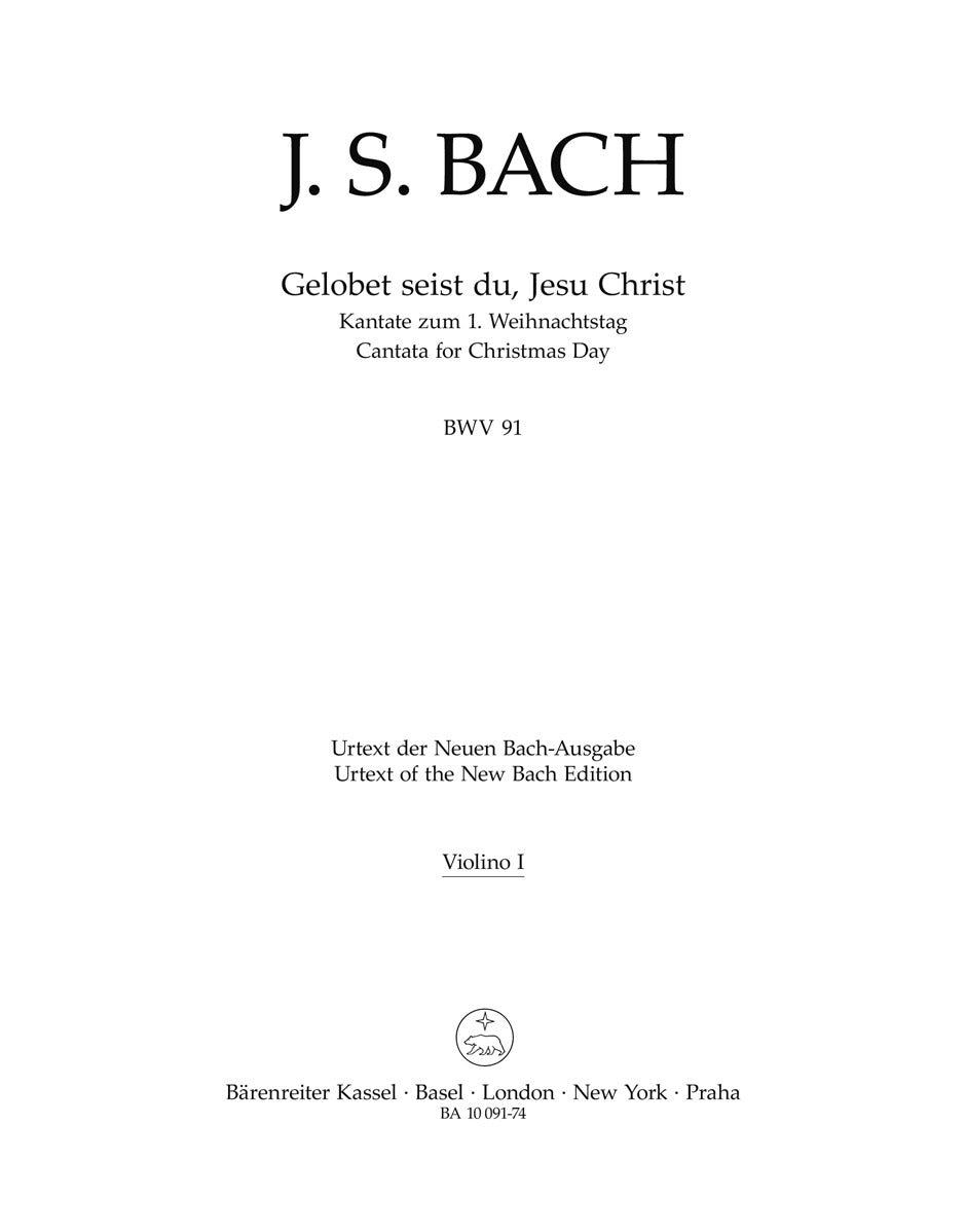 Bach: Gelobet seist du, Jesu Christ, BWV 91