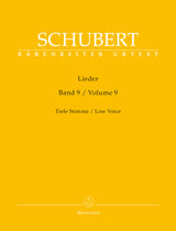 Schubert: Lieder - Volume 9