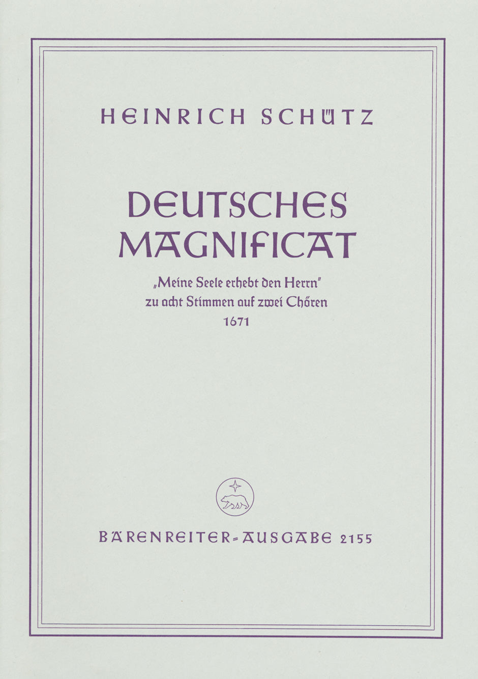 Schütz: Deutsches Magnificat, SWV 494